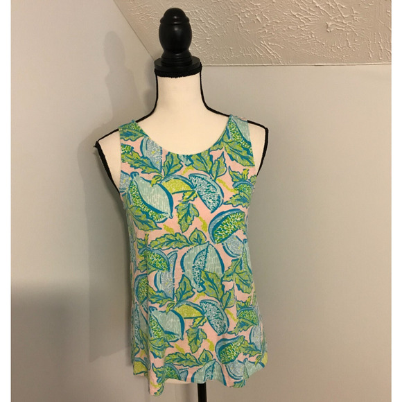 Lilly Pulitzer Kristen Urchin Pink Vitamin Sea Tank Top - Picture 1 of 8